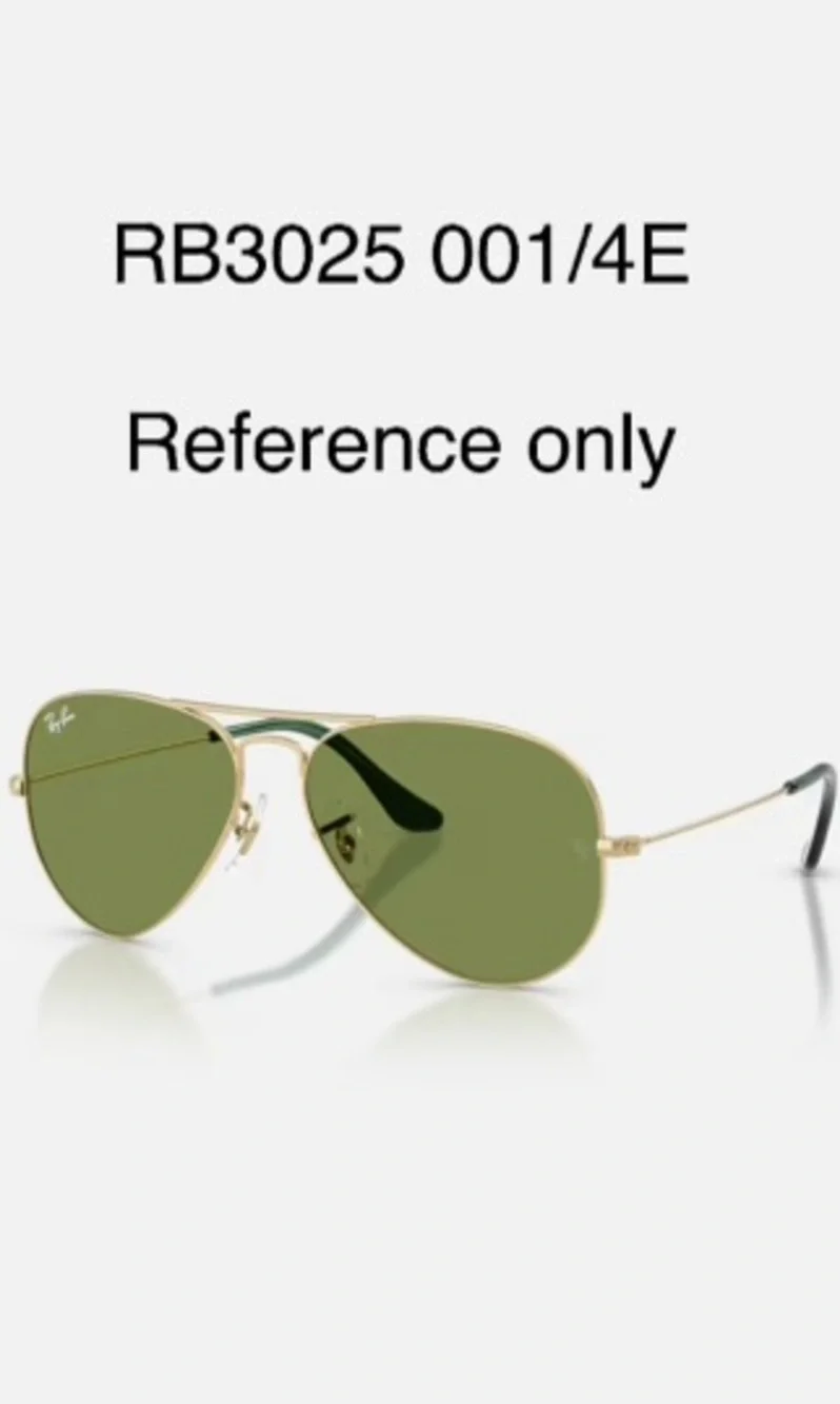 Ray-Ban RB3025 001/4E Aviator Barista Green 62mm Replacement Lenses